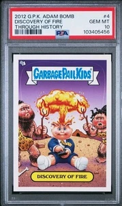 Adam Bomb Through History Discovery of Fire #4 of 10 Garbage Pail Kids GPK - Picture 1 of 2