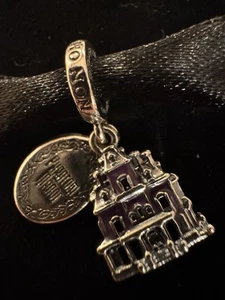 Disney Pandora Charm Phantom Manor Disneyland PARIS Purple Ride US Shipping - Picture 1 of 3