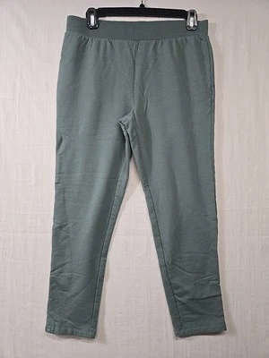 Calça Barefoot Dreams verde lounge perna reta tamanho pequeno cintura elástica pequena - Imagem 1 de 4