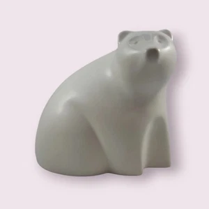 Vintage weißer Eisbär Figur Keramik 6,25 Zoll groß Mid Century Modern MCM - Bild 1 von 6