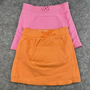 Oshkosh Girls Stretch Skirt Set Of Two Pink Orange Vintage Skort - Picture 1 of 10