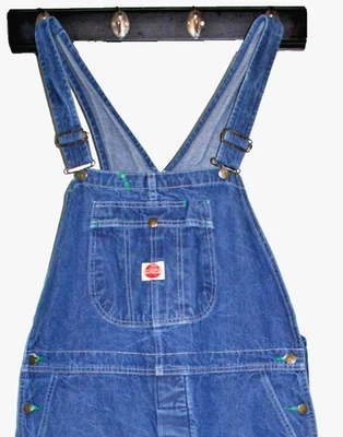 Red Kap Men's Denim Bib Overall Medium Wash  40" X 30" - Image 1 of 4