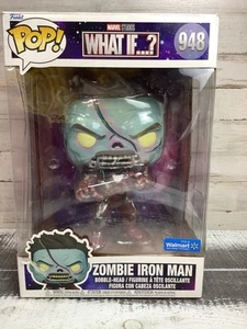 Funko Pop Marvel Studios e se? Zombie Iron Man #948 Walmart Esclusivo Jumbo - Foto 1 di 5