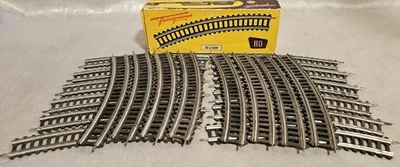 Fleischmann HO Scale 20 x 1601 Vintage Curve Track made in West Germany - Image 1 of 4
