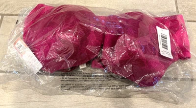 ¡Nuevo! Balconette Lane Bryant Modern Cacique Collection ~Ligeramente Forrado ~ 44C ~Rojo Foto 1 de 4