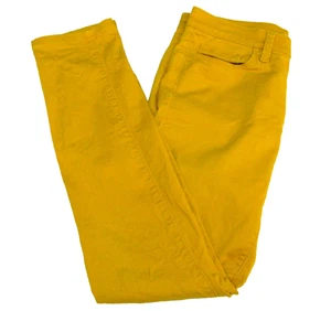 Loft Ann Taylor Womens Size 25/0 28x30 Yellow Skinny Jeans Denim Pants 5 Pockets - Picture 1 of 4