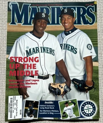 2006 June - Seattle Mariners Magazine "STRONG UP THE MIDDLE" Lopez Betancourt - Image 1 of 4