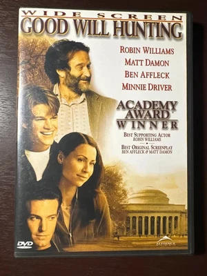 Good Will Hunting DVD Matt Damon Ben Affleck Robin Williams 1997 Shiny Disc - Image 1 of 4