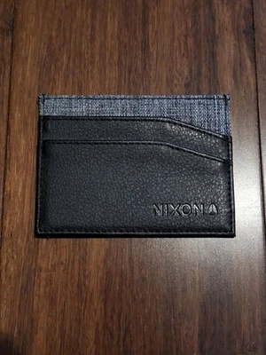 Cartera para tarjetas delgada Nixon Flaco negra - Nueva compacta para hombre o mujer surf skate Foto 1 de 3