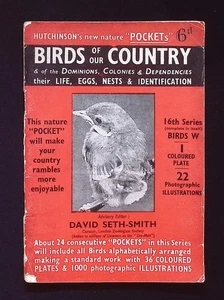 Hutchinson's New Nature "Pockets" Birds of our Country booklet, 16th Series W - Bild 1 von 5