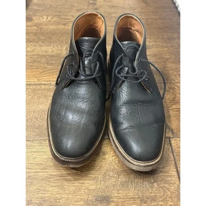 Mephisto Botas Chukka Cuero Negro Con Cordones 10 Air Jet Hombre - Imagen 1 de 7