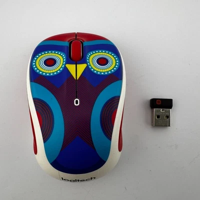 Logitech M325 M325C OLIVIA OWL Wireless USB Mouse w/ Receiver WORKS - Image 1 of 4
