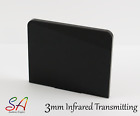 Infrared Transmitting Acrylic Sheet Black 0.5mm, 1mm, 2mm, 3mm & 5mm