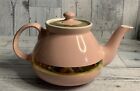 MCM Hall Pink With Gold Trim  Tea Pot Made In USA