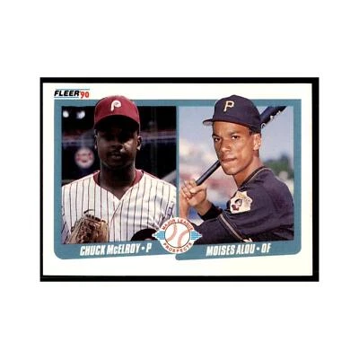 1990 Fleer Chuck McElroy/Moises Alou Baseball Cards #650 - Image 1 of 3