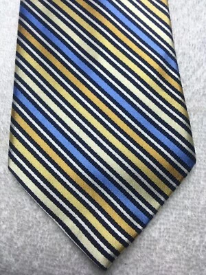 Gravata masculina IZOD LARANJA OURO AZUL 3,5 X 61 - Imagem 1 de 4