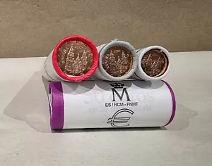 Lot 3 rouleaux 5, 2 et 1 centimes Euros Espagne 2025 de Banque ! - Imagen 1 de 1