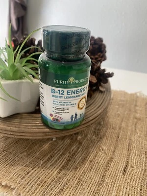 Purity Products B-12 Energy PROBIÓTICO derretimento de bagas: 30 comprimidos, data de validade 06/2023 - Imagem 1 de 4