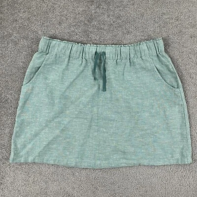 Falda de playa de cáñamo Patagonia Island para mujer mediana verde algodón orgánico bolsillos Foto 1 de 4