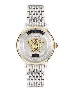 Versace Womens Medusa Icon Stainless Steel 38mm Bracelet Fashion Watch - Picture 1 of 5