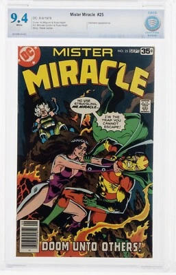 🔥 Mister Miracle #25 CBCS 9.4 1978 WP DC Comics Al Milgrom Cover LAST ISSUE cgc - Image 1 of 3