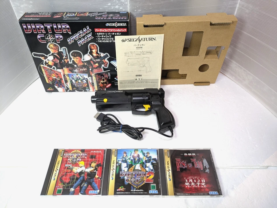Virtua Gun Controller  VIRTUA COP Special  PACK Sega Saturn SEGA SS Japan Box - Image 1 of 4