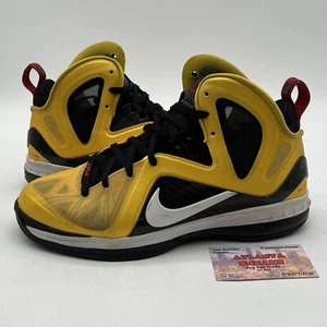 Size 10 - Nike LeBron 9 P.S. Elite Taxi Black Red Yellow White (516958-700) - Picture 1 of 8