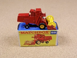 OLD VINTAGE LESNEY MATCHBOX # 65 CLAAS COMBINE HARVESTER ORIGINAL BOX - Picture 1 of 13