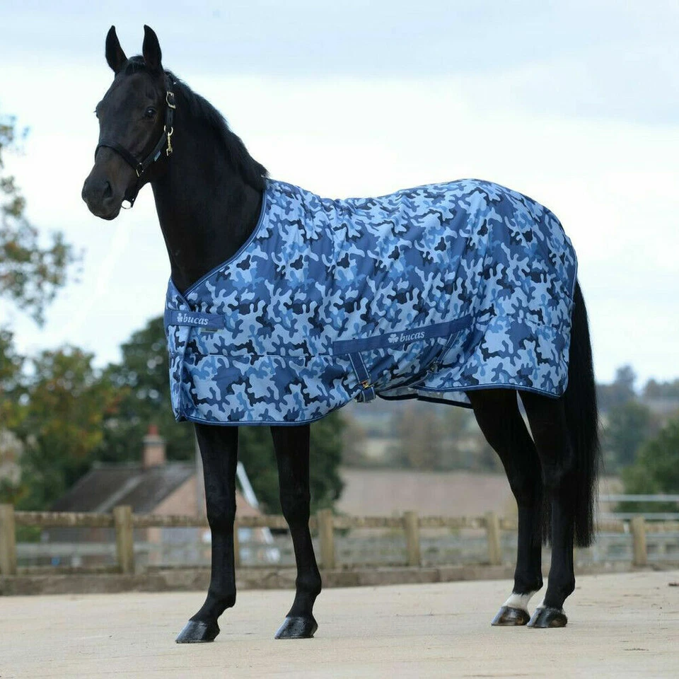 % BUCAS FREEDOM TWILL SHEET Blue Camouflage Stall-/Transportdecke UVP €79,00 -NH - Bild 1 von 1
