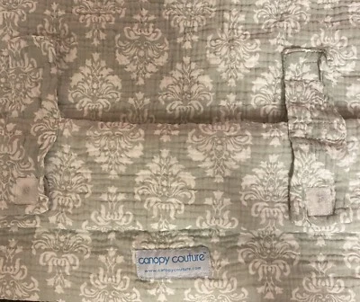 Manta cubierta de asiento de coche infantil cachemira verde salvia alta costura para dosel de asiento de coche Foto 1 de 4