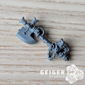 40K Space Marines Bits | Black Templar Marshal | Relic Power Axe Hand Upgrade - Picture 1 of 2