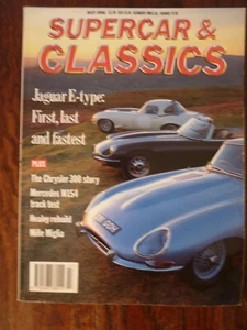 Supercar & Classics July 1991 Jaguar E-Type Lancia Aurelia TVR 3000M Chrysler 30 - Imagen 1 de 1