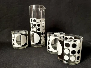 ••RARE Vintage Cera Mid-Century Mod Panton Pitcher & Glasses Bartrix - Cocktail - Picture 1 of 9