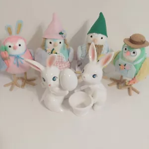 Target Spritz Easter ( Set of 6 ) Birds and Bunnies 2023 Fabric Ceramic New - Bild 1 von 13