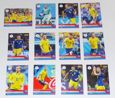 SWEDEN ADVANCES 2018 WORLD CUP PANINI INSTANT 12 CARD FOOTBALL TEAM SET #169-180 - Image 1 of 3