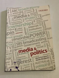 TEXTBOOK Media & Politics An Introduction 2nd Edition Errington Miragliotta - Picture 1 of 2