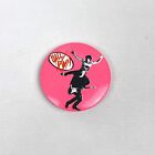 VTG 1984 Hall and Oates Hot Pink 1.5" Concert Pin Pinback 80s Rock Pop Music