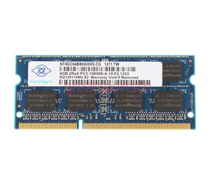 Nanya 4 GB 2RX8 DDR3 PC3-10600 DDR3-1333Mhz 204pin Sodimm Laptop Low Density RAM - Picture 1 of 12