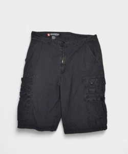 Southpole Shorts Mens 32 Black Cargo Baggy Relaxed Fit 12" Y2k Skate - Picture 1 of 8