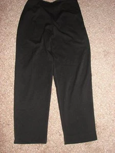 Neu mit Etikett Crazy Horse Liz Claiborne Damenhose schwarz vorne flach Stretch 12 - Bild 1 von 1