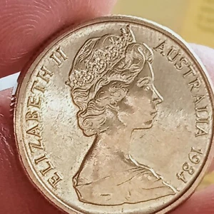 RZADKA AUSTRALIA 1984 1 DOLAR, IDEALNA MONETA, KRÓLOWA ELIZABETH II - Zdjęcie 1 z 9