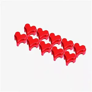 KnitGuard Jumbo Needle Stoppers, 10-Pack, Red - Fits 5.5-10mm - Knitting Accesso - Picture 1 of 3