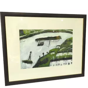 James Newton Adams Original Oil On Board Landscape Ships Signed Framed - Picture 1 of 20