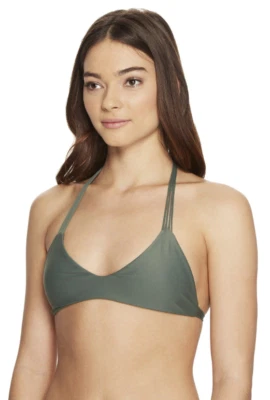 Mikoh L7035 Swimwear Olive Bikini Top Racerback Women's Size XL - Image 1 of 3