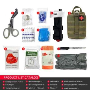 IFAK Molle Utility Army Bag Tasche Tactical Military First Aid Kit With Equipm... - Bild 1 von 7