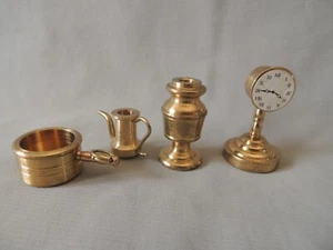 4 Decorative bronze miniatures kitchenware - Picture 1 of 8