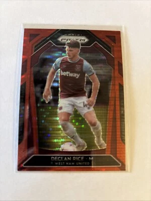 2020-21 Panini Prizm Premier League -  Red Pulsar Prizm #188 Declan Rice - Image 1 of 2