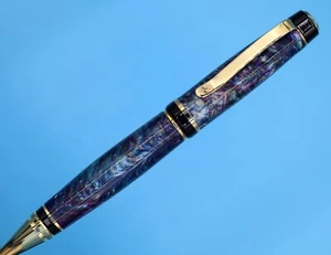 Bolígrafo de cigarro artesanal en acabado dorado de 10K con metal pesado a medida premium - Imagen 1 de 13