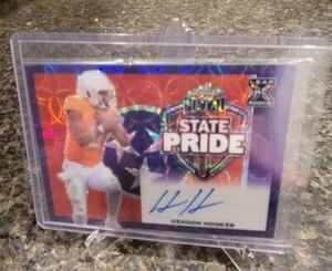 2023 Leaf Metal Draft State Pride Purple 4/4 Hendon Hooker Auto