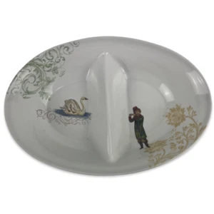 Cuenco para servir verduras divididas Noble Excellence 12 días de Navidad vacaciones - Imagen 1 de 9